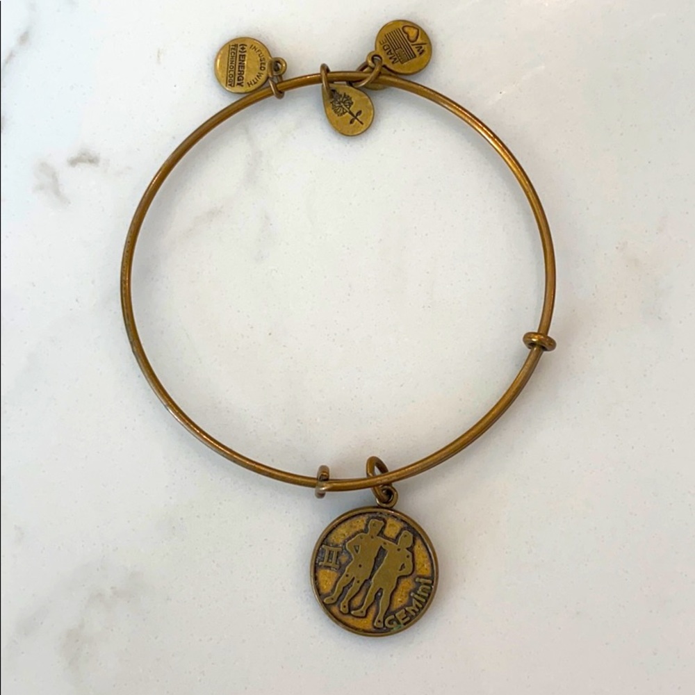 Alex and Ani Gemini pendant bracelet